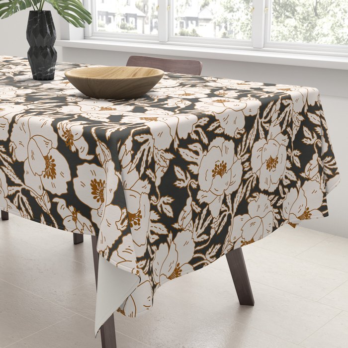 INDRA POPPY DARK Tablecloth Gallery Image 3