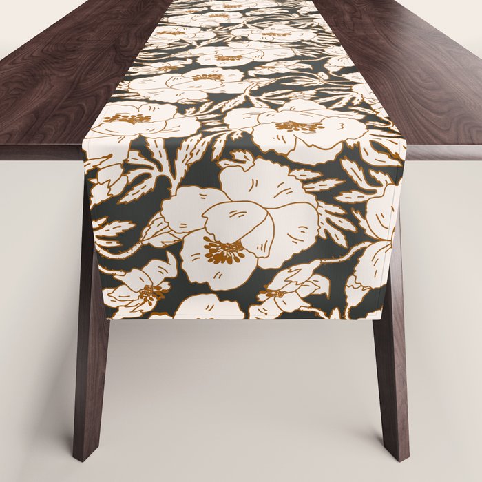 INDRA POPPY DARK Table Runner Gallery Image 1