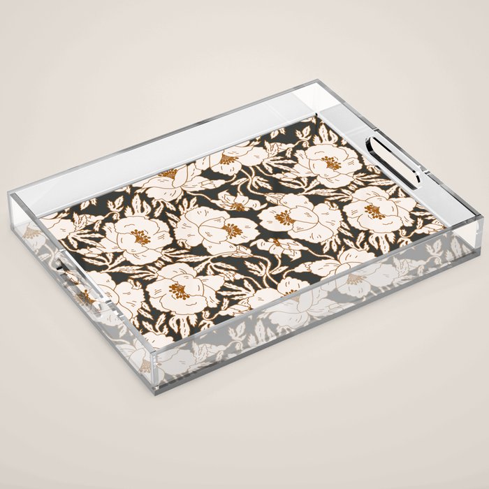 INDRA POPPY DARK Acrylic Tray Gallery Image 1