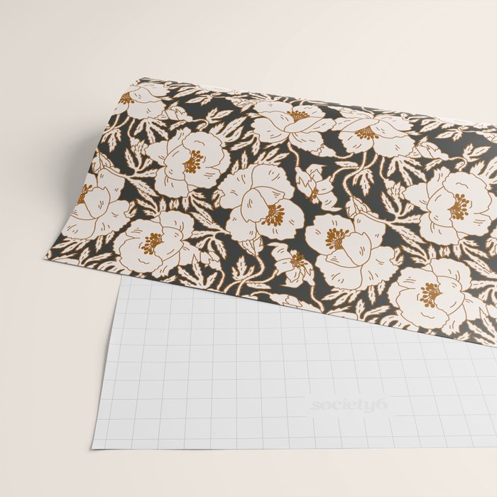 INDRA POPPY DARK Wrapping Paper Gallery Image 2