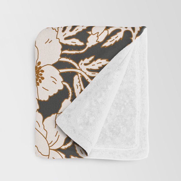 INDRA POPPY DARK Throw Blanket Gallery Image 3