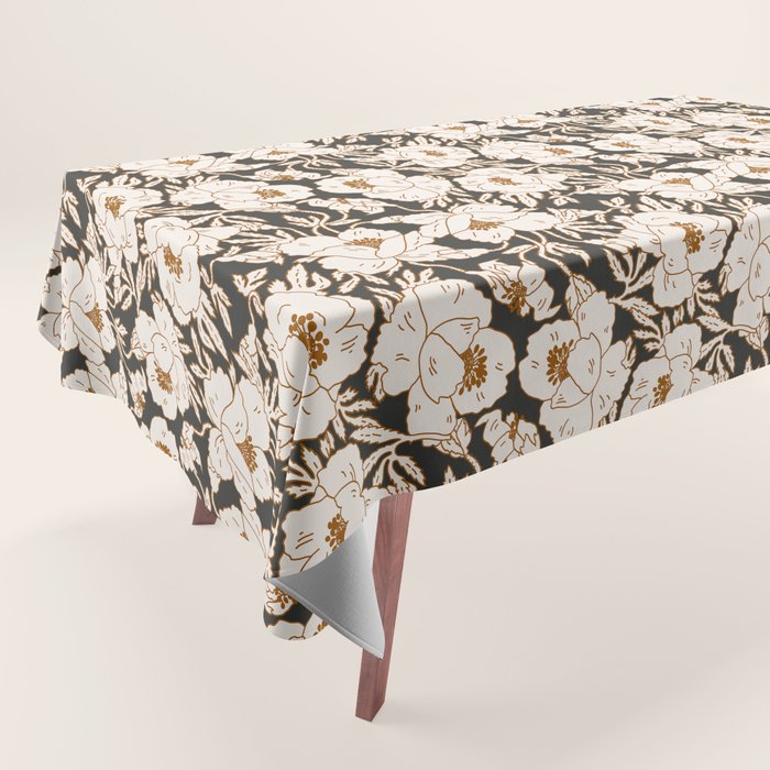 INDRA POPPY DARK Tablecloth Gallery Image 1