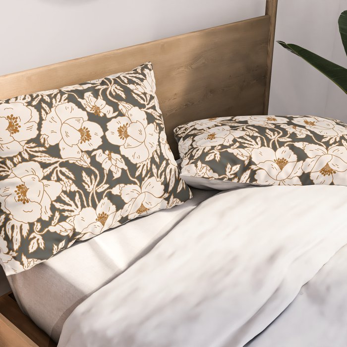 INDRA POPPY DARK Pillow Sham Gallery Image 2
