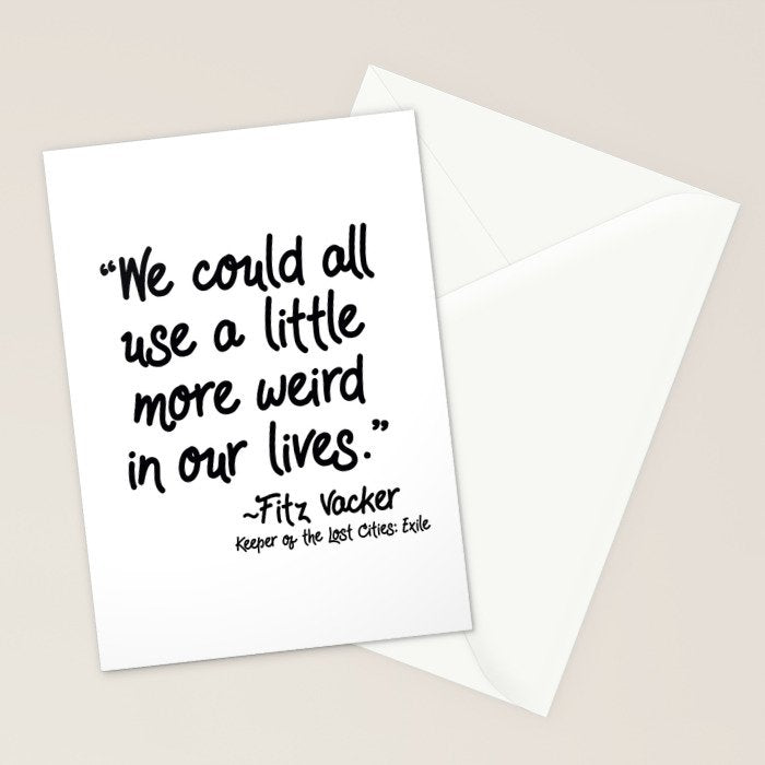 Fan-favorite Fitz Quote Stationery Card Gallery Image 2