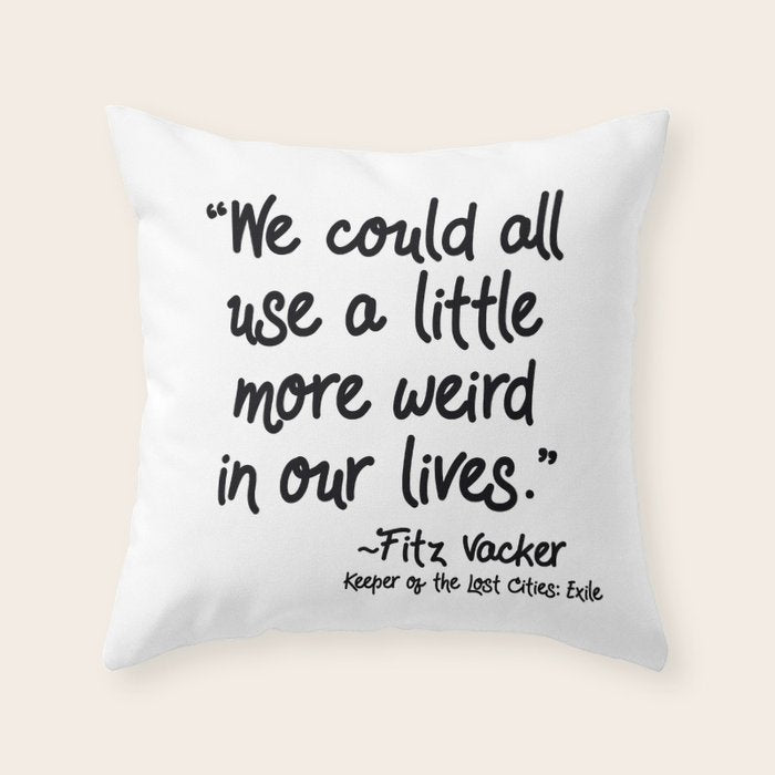 Fan-favorite Fitz Quote Throw Pillow Gallery Image 1