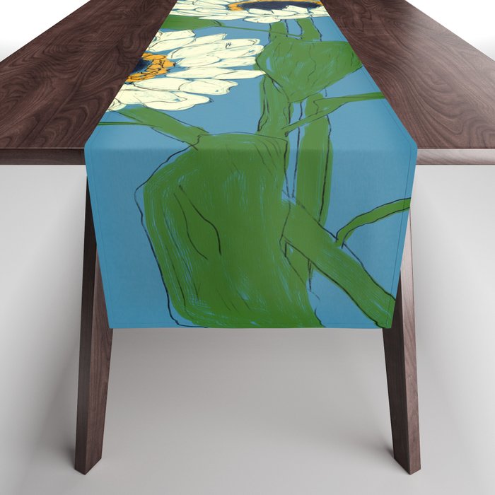 Sunflower Blue Sami Table Runner Gallery Image 1