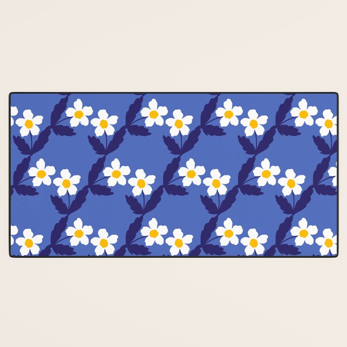 Flower - Blue Vibe Desk Mat Gallery Image 3