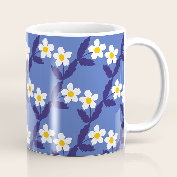 Flower - Blue Vibe Coffee Mug Gallery Image 1