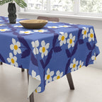 Flower - Blue Vibe Tablecloth Gallery Image 3