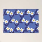 Flower - Blue Vibe Welcome Mat Gallery Image 1