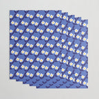 Flower - Blue Vibe Wrapping Paper Gallery Image 3