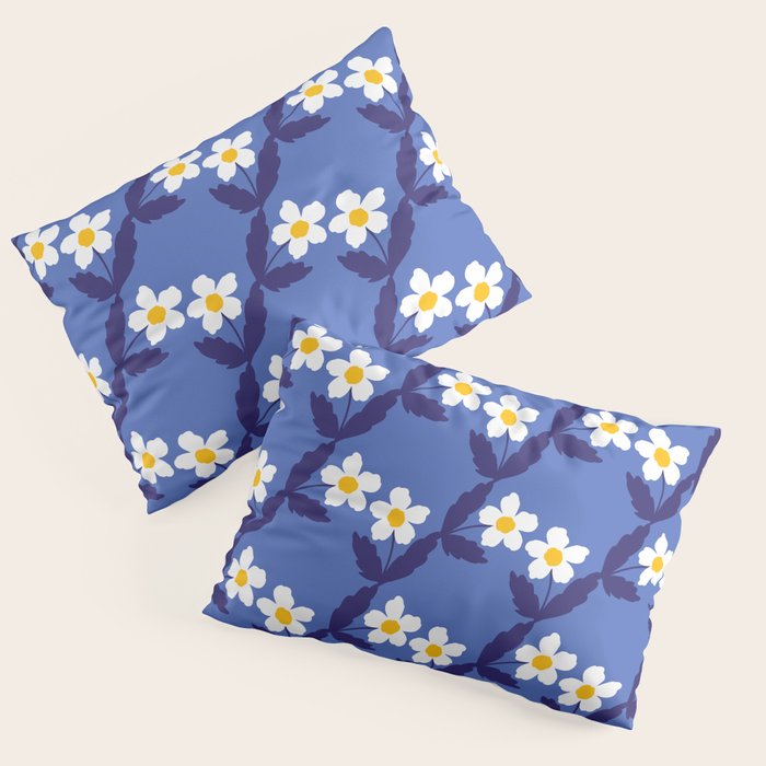 Flower - Blue Vibe Pillow Sham Gallery Image 3