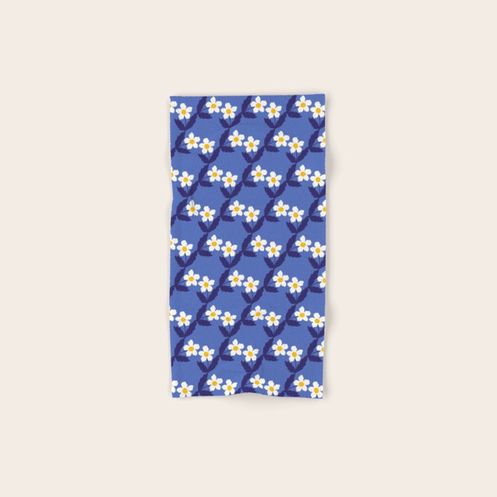 Flower - Blue Vibe Bath Towel Gallery Image 1