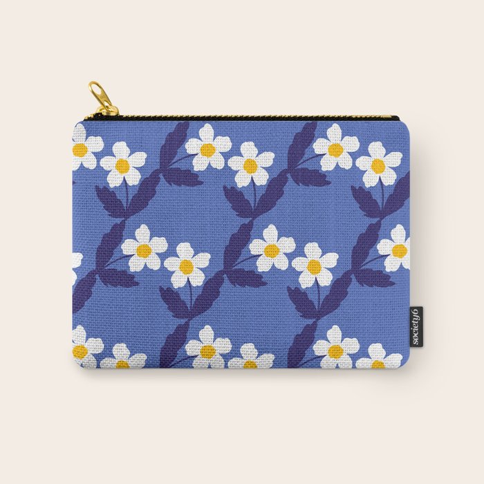 Flower - Blue Vibe Carry All Pouch Gallery Image 1