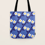 Flower - Blue Vibe Tote Bag Gallery Image 1