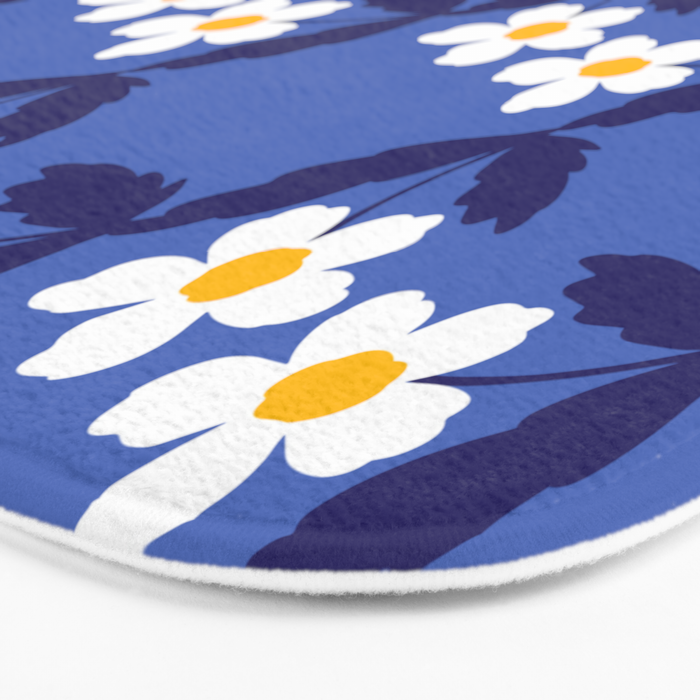 Flower - Blue Vibe Bath Mat Gallery Image 3