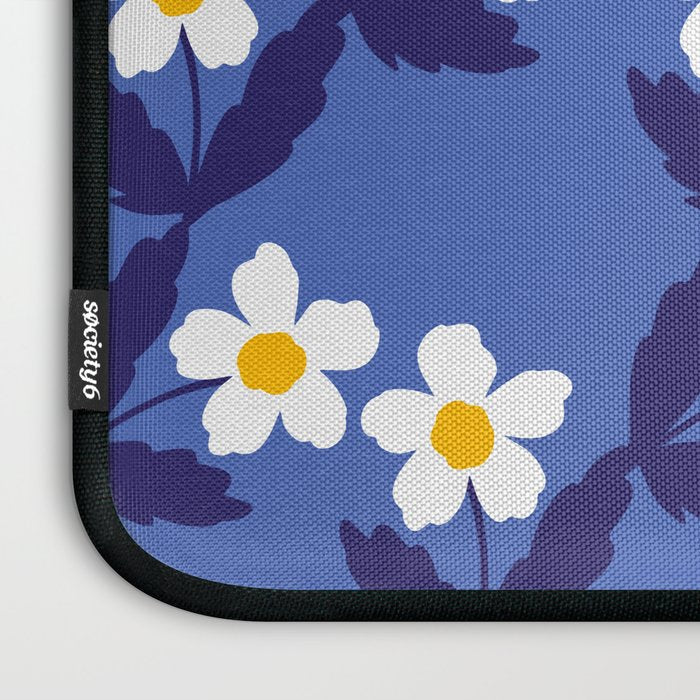 Flower - Blue Vibe Laptop Sleeve Gallery Image 3