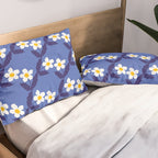 Flower - Blue Vibe Pillow Sham Gallery Image 2