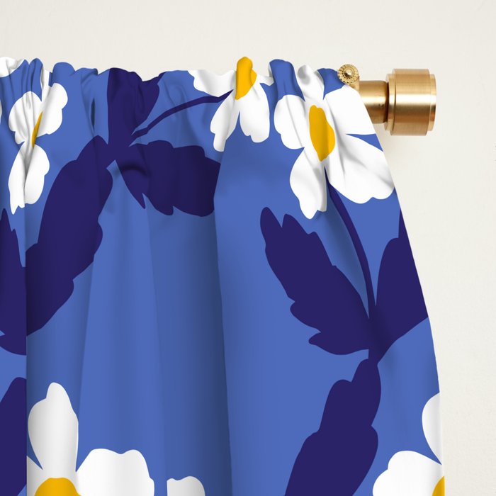 Flower - Blue Vibe Window Curtain Gallery Image 2
