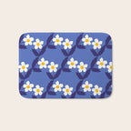 Flower - Blue Vibe Bath Mat Gallery Image 1