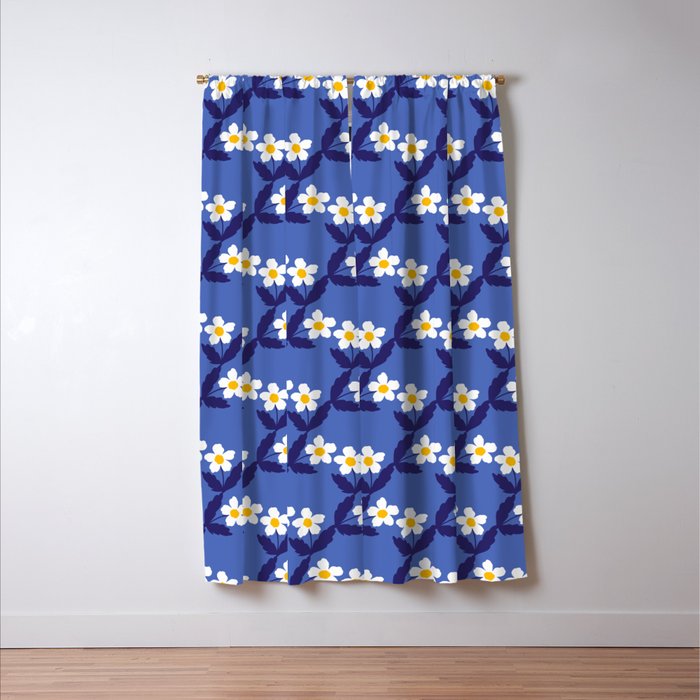 Flower - Blue Vibe Window Curtain Gallery Image 3
