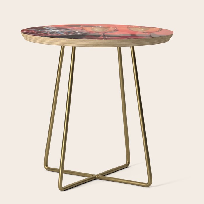 Festive Glamour Champagne Celebration Disco Ball Sparkling Holiday Photography  Side Table Gallery Image 1