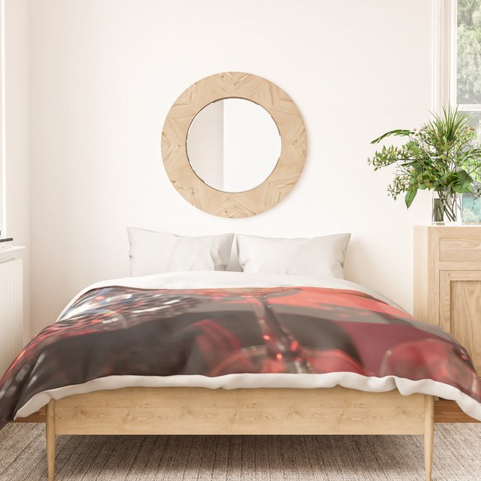 Festive Glamour Champagne Celebration Disco Ball Sparkling Holiday Photography  Duvet Cover Gallery Image 3