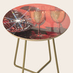 Festive Glamour Champagne Celebration Disco Ball Sparkling Holiday Photography  Side Table Gallery Image 2