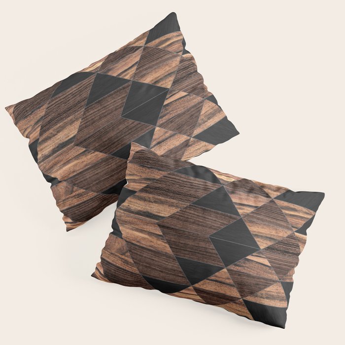 Urban Tribal Pattern No.11 - Aztec - Wood Pillow Sham Gallery Image 1