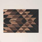 Urban Tribal Pattern No.11 - Aztec - Wood Welcome Mat Gallery Image 1