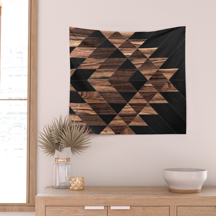 Urban Tribal Pattern No.11 - Aztec - Wood Wall Tapestry Gallery Image 2