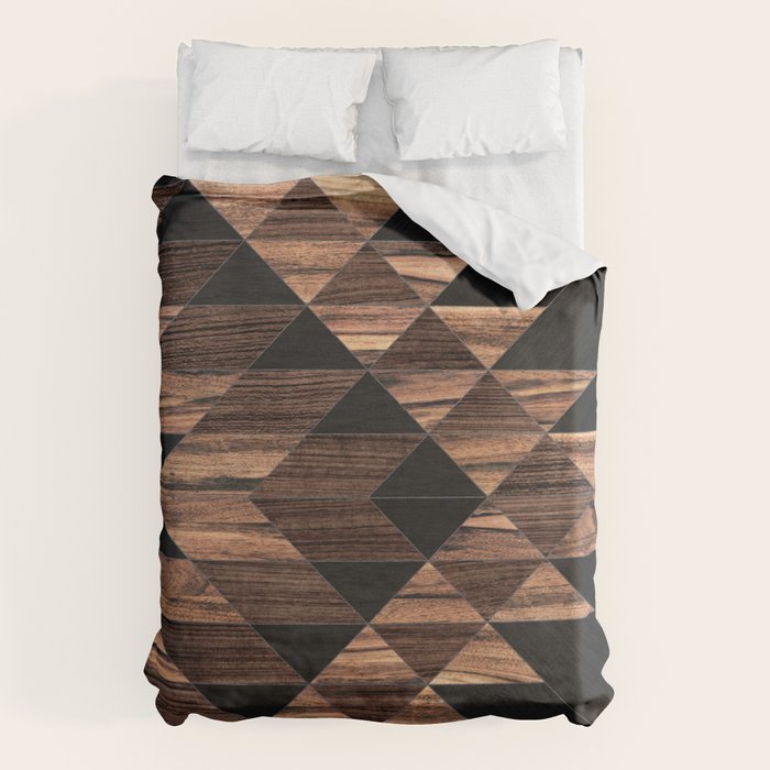 Urban Tribal Pattern No.11 - Aztec - Wood Duvet Cover Gallery Image 6