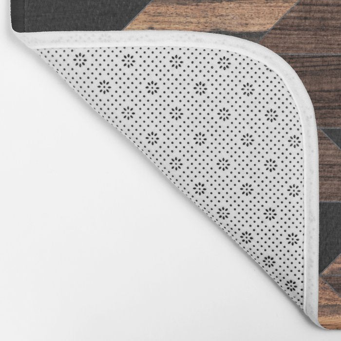 Urban Tribal Pattern No.11 - Aztec - Wood Bath Mat Gallery Image 2