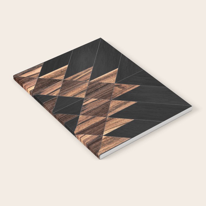 Urban Tribal Pattern No.11 - Aztec - Wood Notebook Gallery Image 1