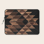Urban Tribal Pattern No.11 - Aztec - Wood Laptop Sleeve Gallery Image 1
