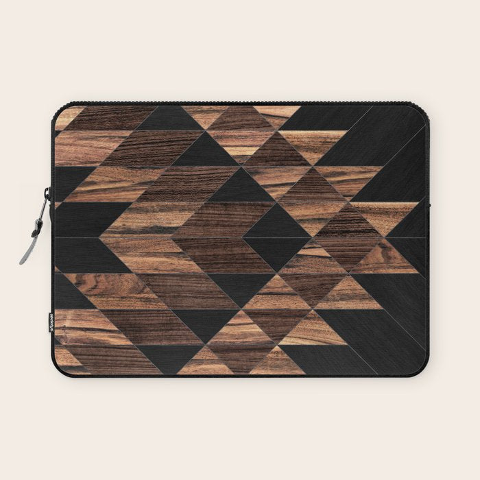 Urban Tribal Pattern No.11 - Aztec - Wood Laptop Sleeve Gallery Image 1