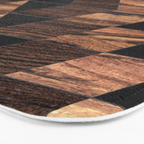 Urban Tribal Pattern No.11 - Aztec - Wood Bath Mat Gallery Image 3