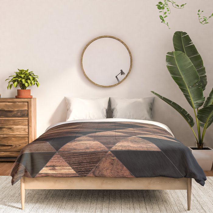 Urban Tribal Pattern No.11 - Aztec - Wood Comforter Gallery Image 3