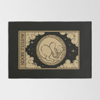 The Full Moon - Dark Background Rug Gallery Image 2