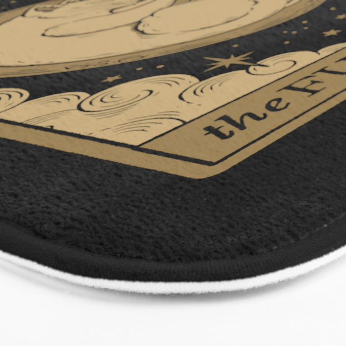 The Full Moon - Dark Background Bath Mat Gallery Image 3