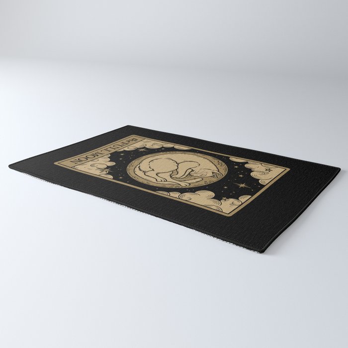 The Full Moon - Dark Background Rug Gallery Image 3