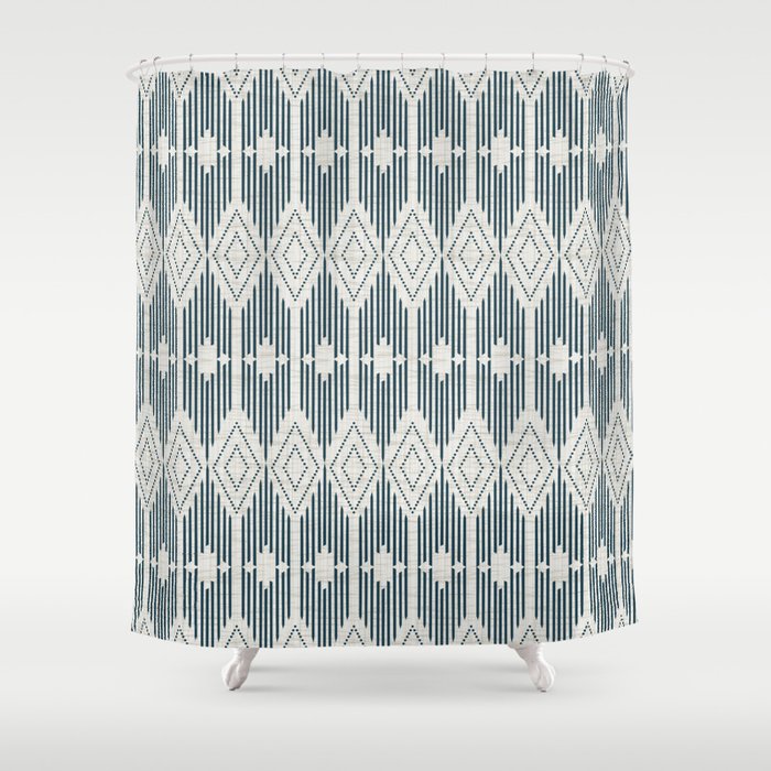West End - Linen Shower Curtain Gallery Image 1