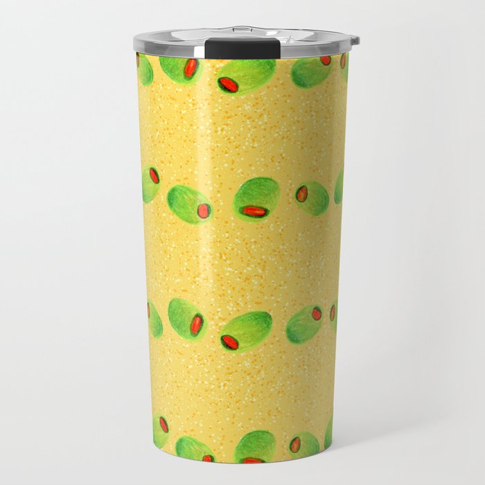Olive Snack in Green & Yellow Travel Mug Gallery Image 1