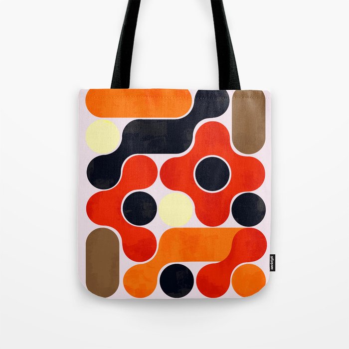 Mid-century geometry no4 Tote Bag Gallery Image 1