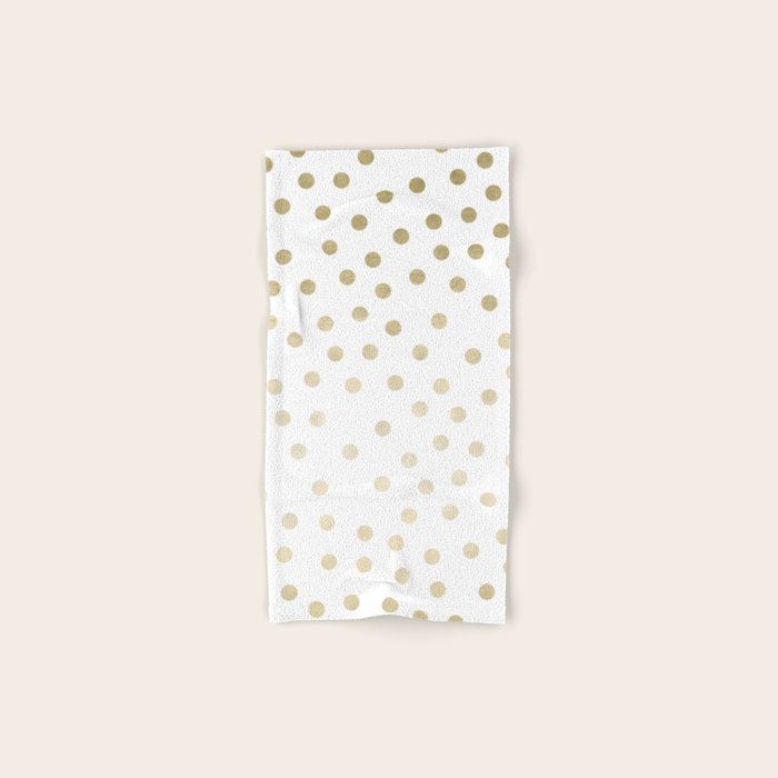 Stylish Gold Polka Dots Towels Gallery Image 1