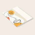 Abstract Face Line Design 03 Notebook Gallery Image 2