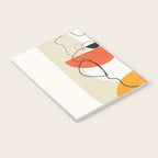 Abstract Face Line Design 03 Notebook Gallery Image 3