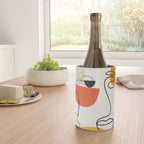 Abstract Face Line Design 03 Wine Chiller Gallery Image 4