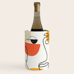 Abstract Face Line Design 03 Wine Chiller Gallery Image 1