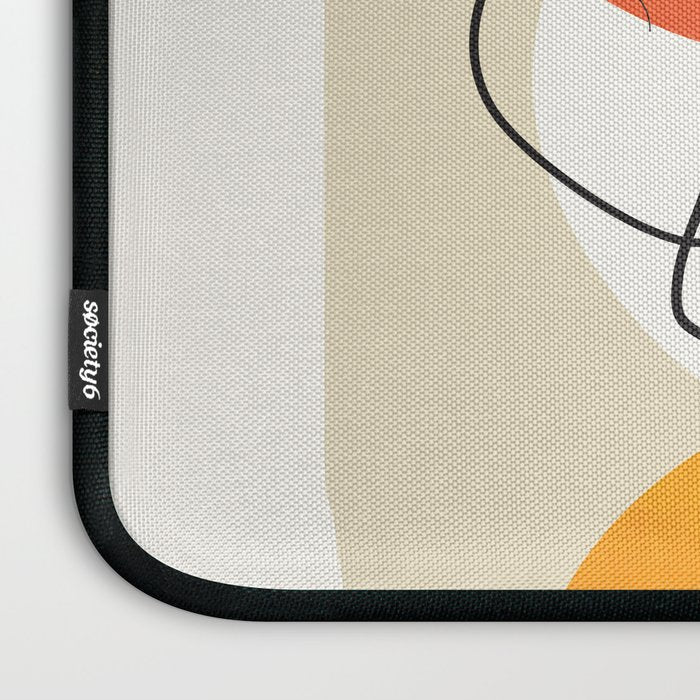 Abstract Face Line Design 03 Laptop Sleeve Gallery Image 3
